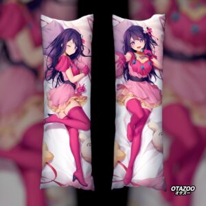 Sexy anime body pillow featuring Ai Hoshino from Oshi no Ko, by OTAZOO.