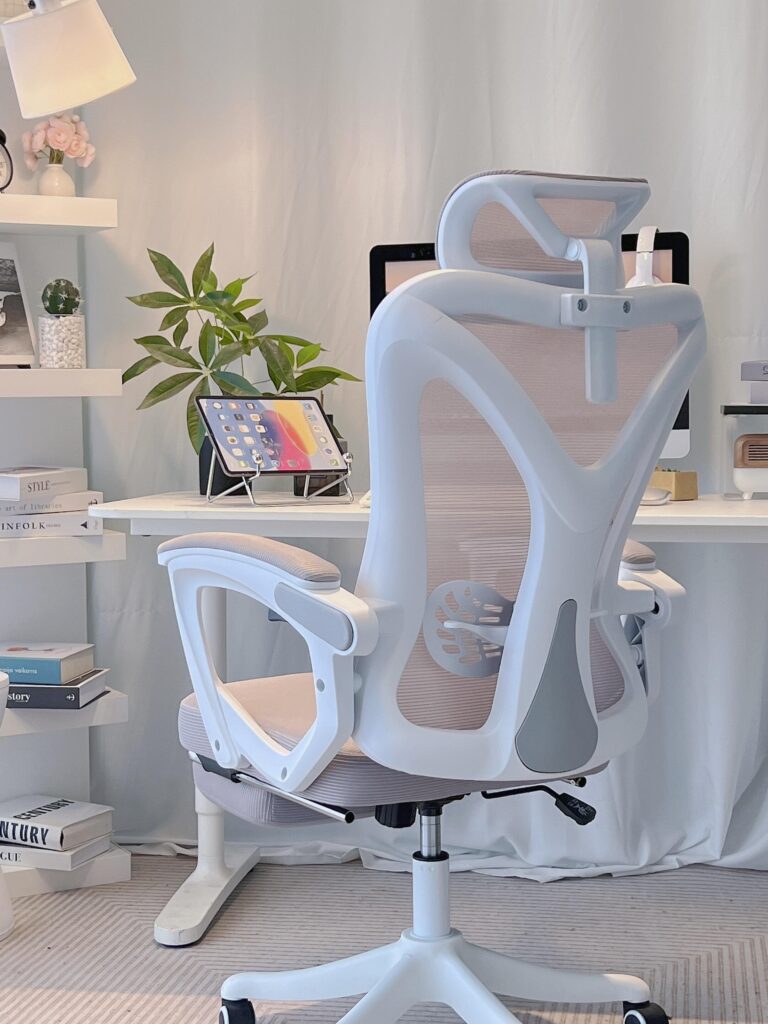 How to Build the Best Anime Gamer PC in 2025 (Even on a Budget) | Otazoo 1 Ergonomic chair as part of a pastel anime gaming setup with a clean, minimalist aesthetic