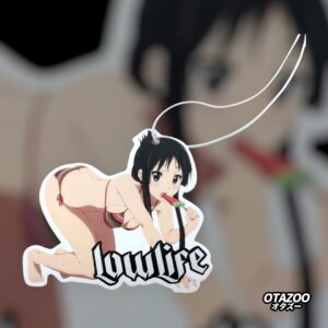 Mio Akiyama anime car air freshener from K-On!, sexy kawaii scent tag by OTAZOO.