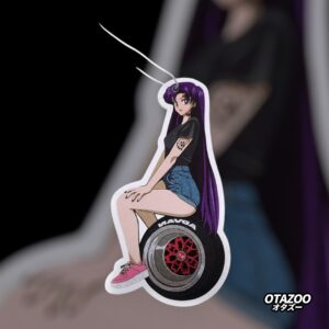 Cute anime car air freshener featuring Sailor Mars, perfect for kawaii anime rides.