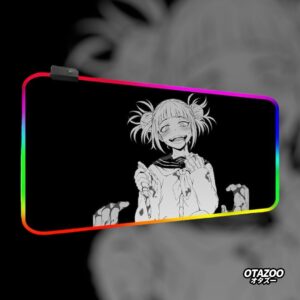 Anime RGB desk mat featuring Toga Himiko from My Hero Academia.
