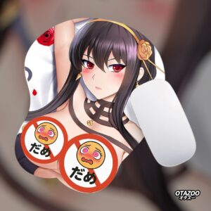 Yor Forger 3D oppai mousepad, hentai anime mousepad design from Spy x Family.