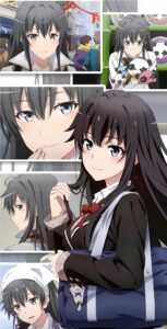 Top 10 Anime Waifus for Introverts Who Crave Quiet Affection | Otazoo 4 Yukino Yukinoshita in different scenes showing tsundere expressions, ideal low-key waifu for introverts