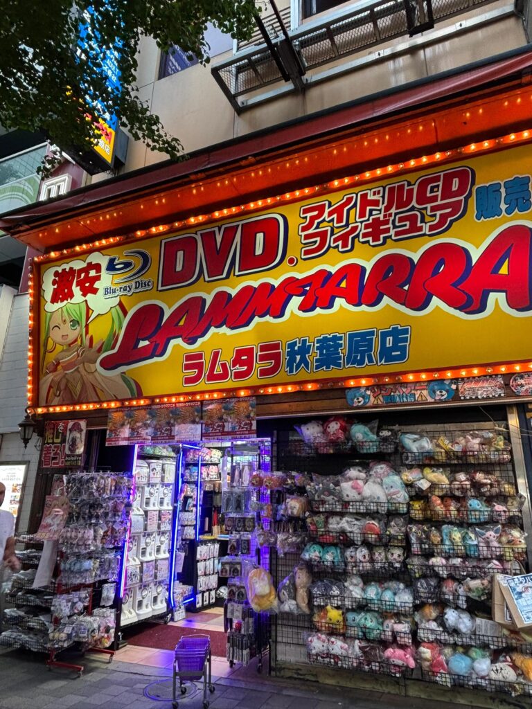 Anime Tour Japan Guide (2025): My Personal Otaku Pilgrimage on a Budget 4 Colorful storefront of Lammtarra in Akihabara with anime plushies and DVDs