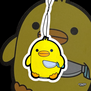 Cute and chaotic duck hanging accessory for car interior