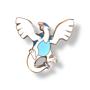 Pokemon enamel pin showing Lugia
